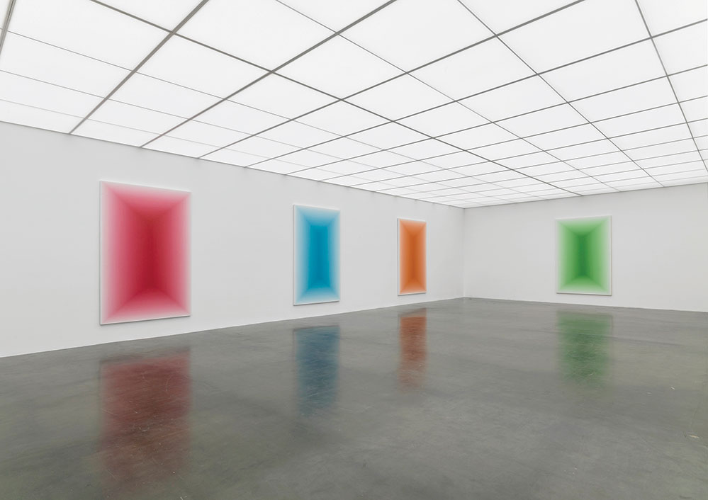 Wang Guangle at the Six Colours exhibit (Credit: BEIJING COMMUNE) 